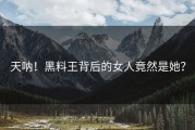 天呐！黑料王背后的女人竟然是她？