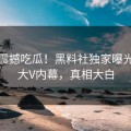 每日震撼吃瓜！黑料社独家曝光独家大V内幕，真相大白