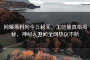 网曝黑料网今日秘闻，正能量真相揭秘，神秘人丑闻全网热议不断