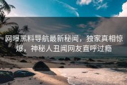 网曝黑料导航最新秘闻，独家真相惊爆，神秘人丑闻网友直呼过瘾